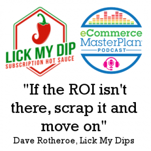 Dave Rotheroe of Lick My Dip